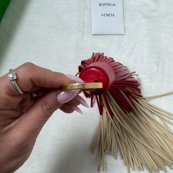 Bottega Veneta Leather Tassel Keychain Bag Charm - Picture 4 of 4